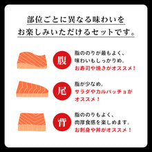 画像をギャラリービューアに読み込む, 【知内サーモン】冷凍サーモントラウト・ハーフロイン　1kg　

